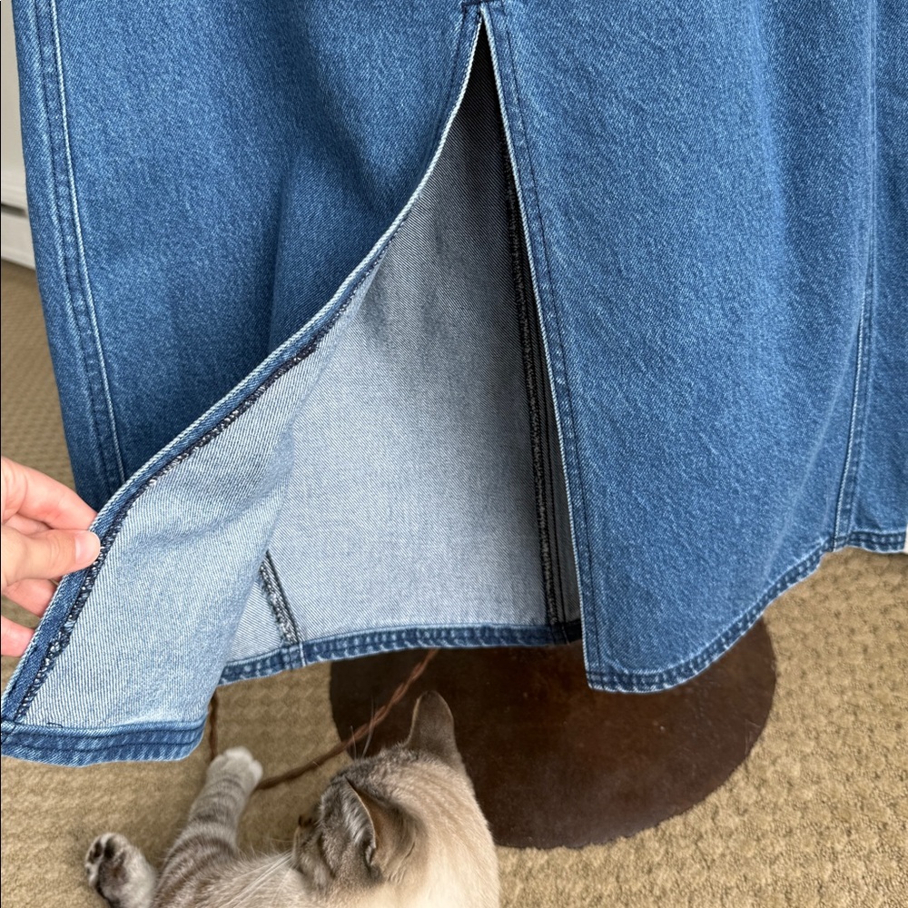 Pilcro (Anthropologie) denim skirt in size 0 Petite - Picture 7 of 14